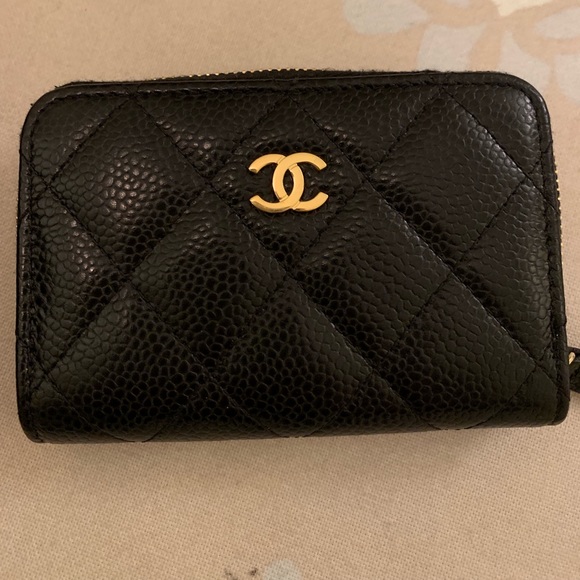 chanel zipper wallet
